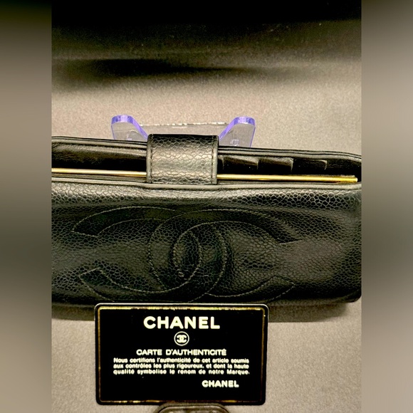 CHANEL BLK Caviar Leather Long Wallet - Picture 3 of 16